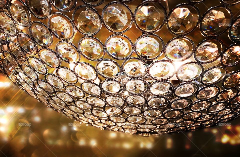 Sparkling chandelier.