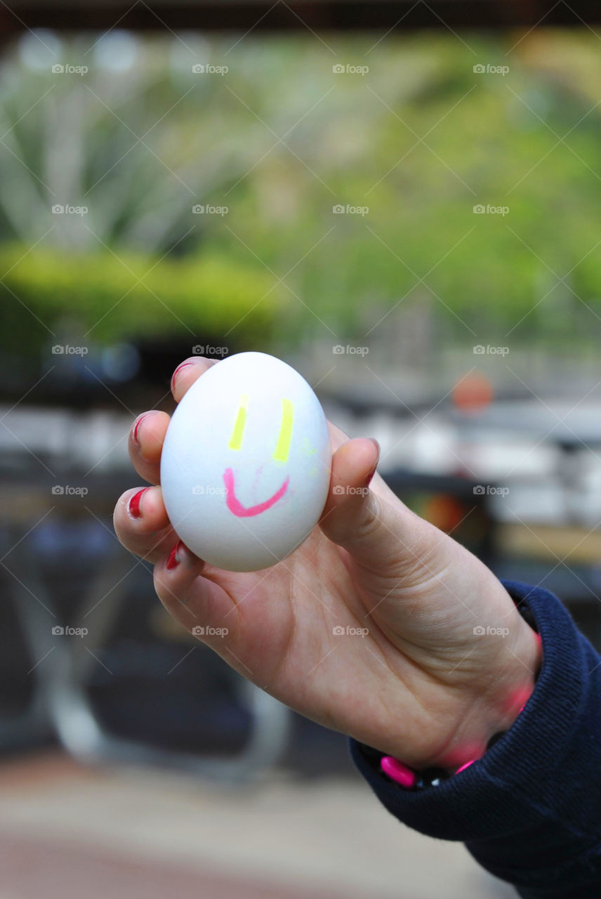 Smiling Egg Face