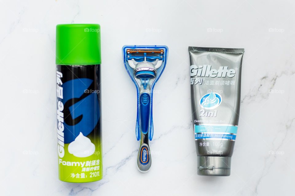 Gillette products for shaving