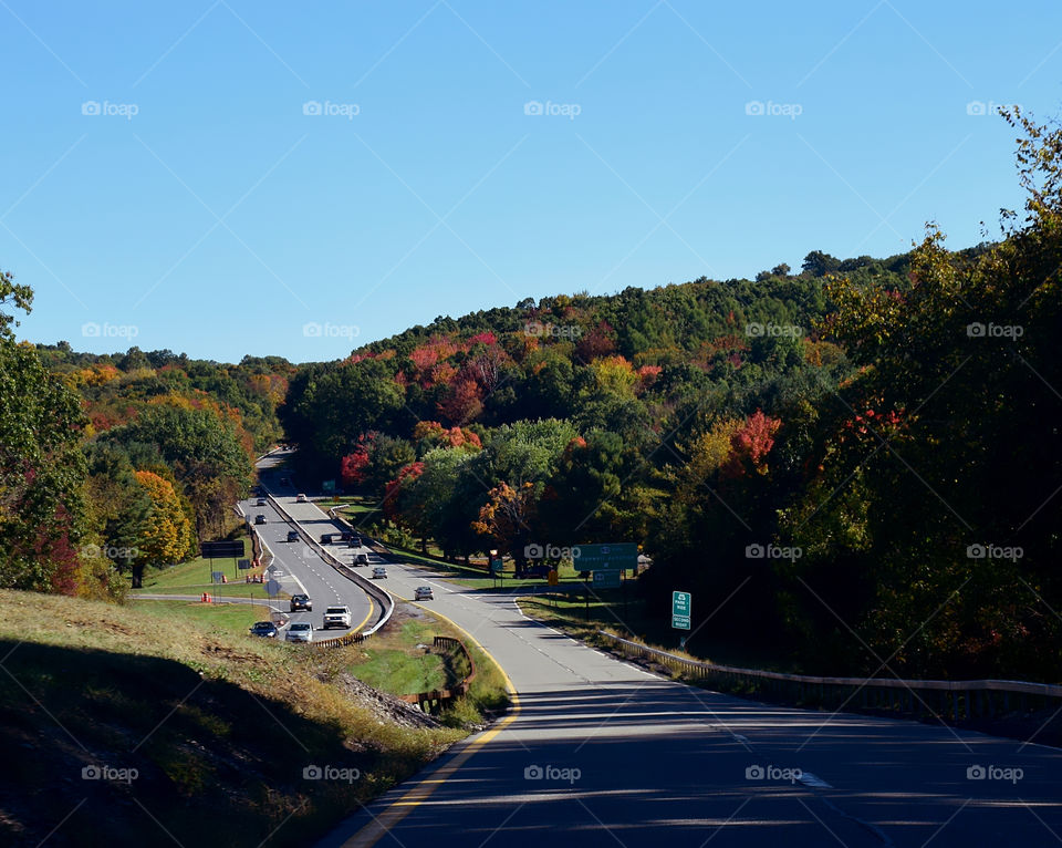 Driving on highway upstate NY