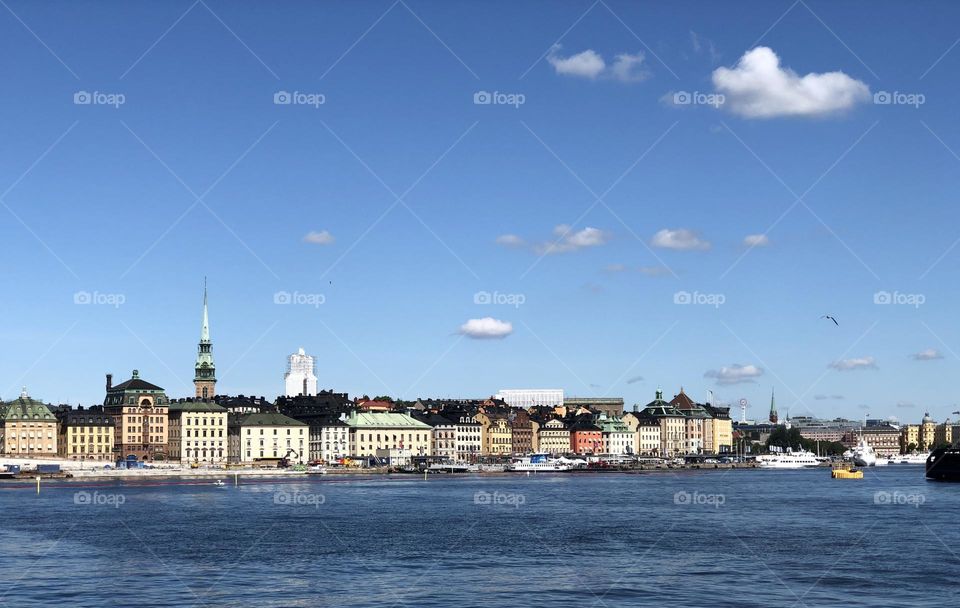 Summer time in Old town Stockholm Sweden 