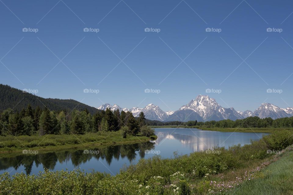 Mountain Landscape With River