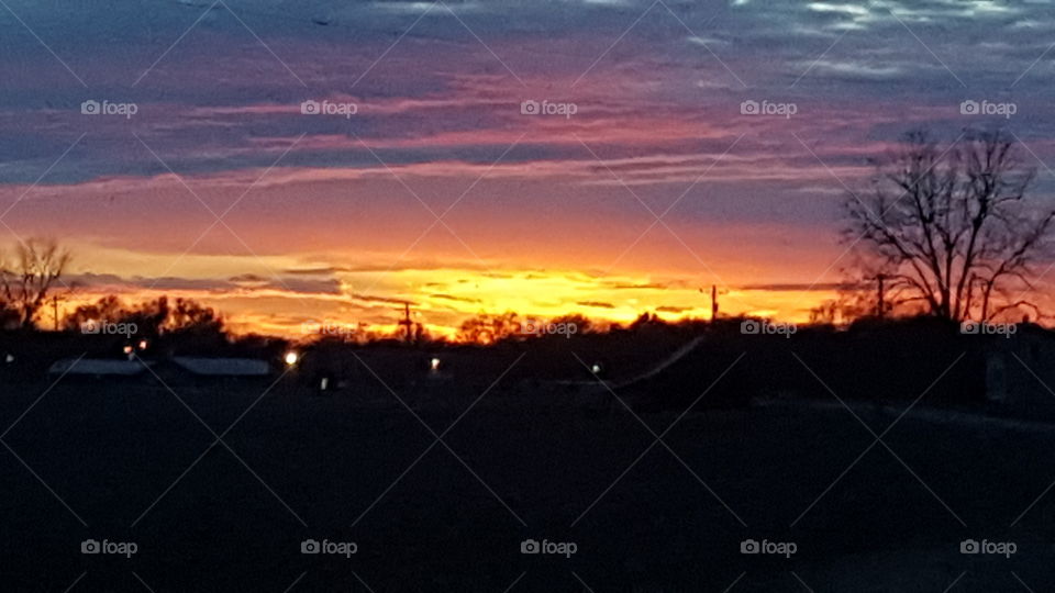 orange and purple sunset