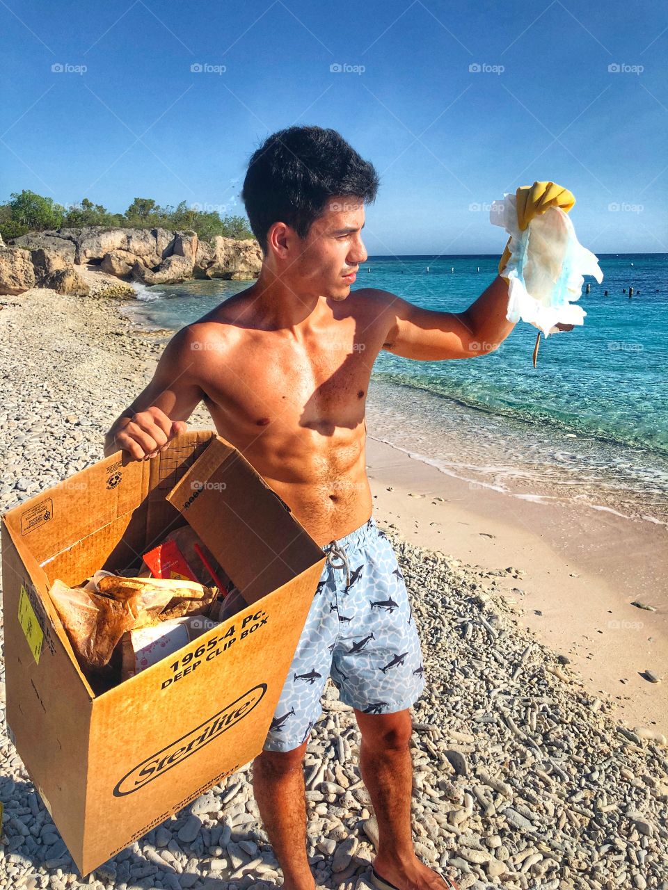 Beach trash