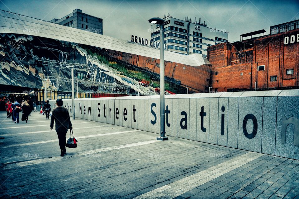 Station. New street station Birmingham uk 