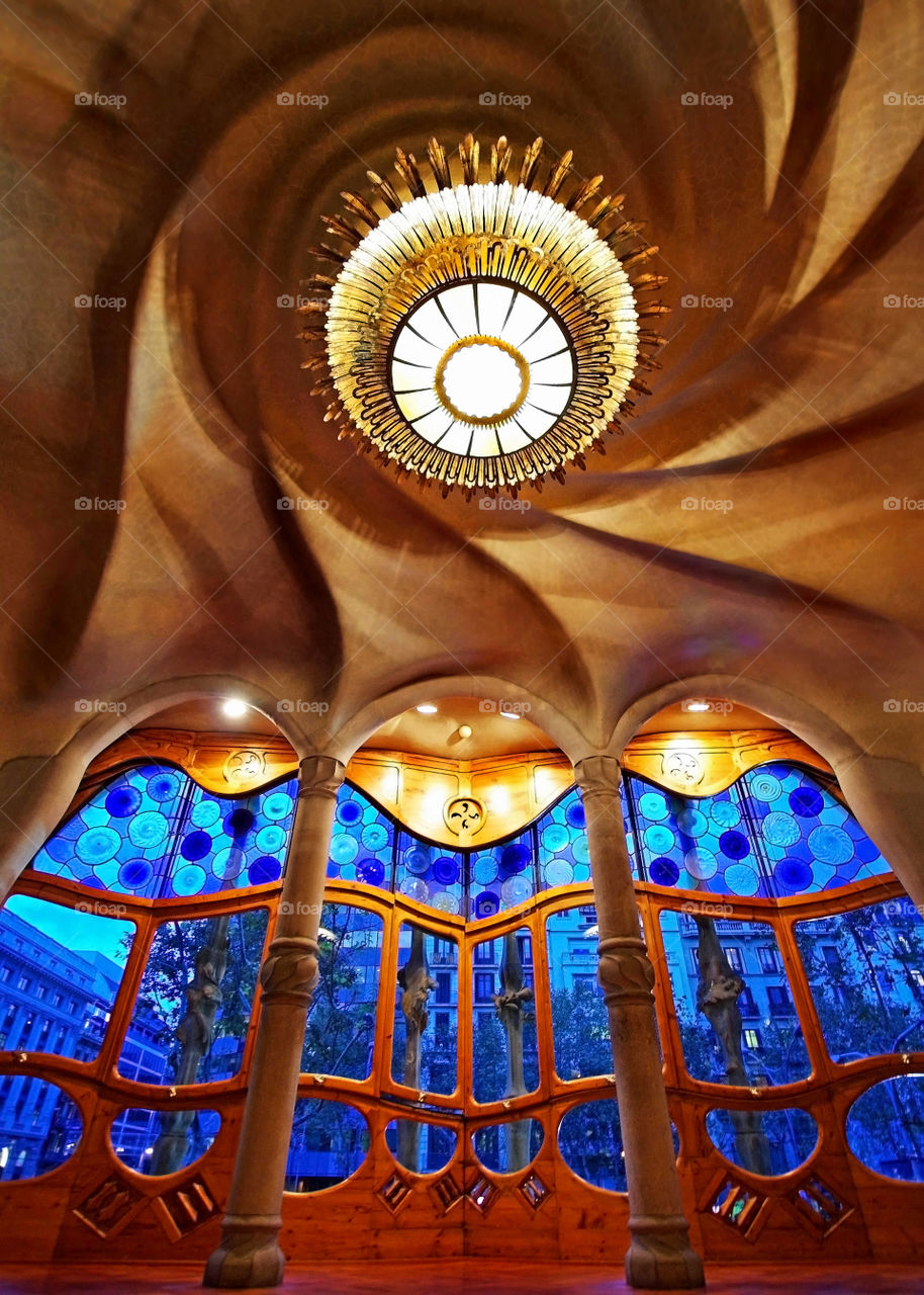 Interior Atrium of Barcelona’s Casa Batllo 