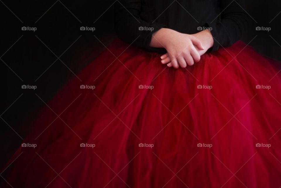 Women wearing red dress
