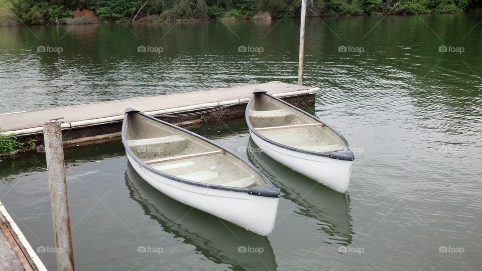 two canoe