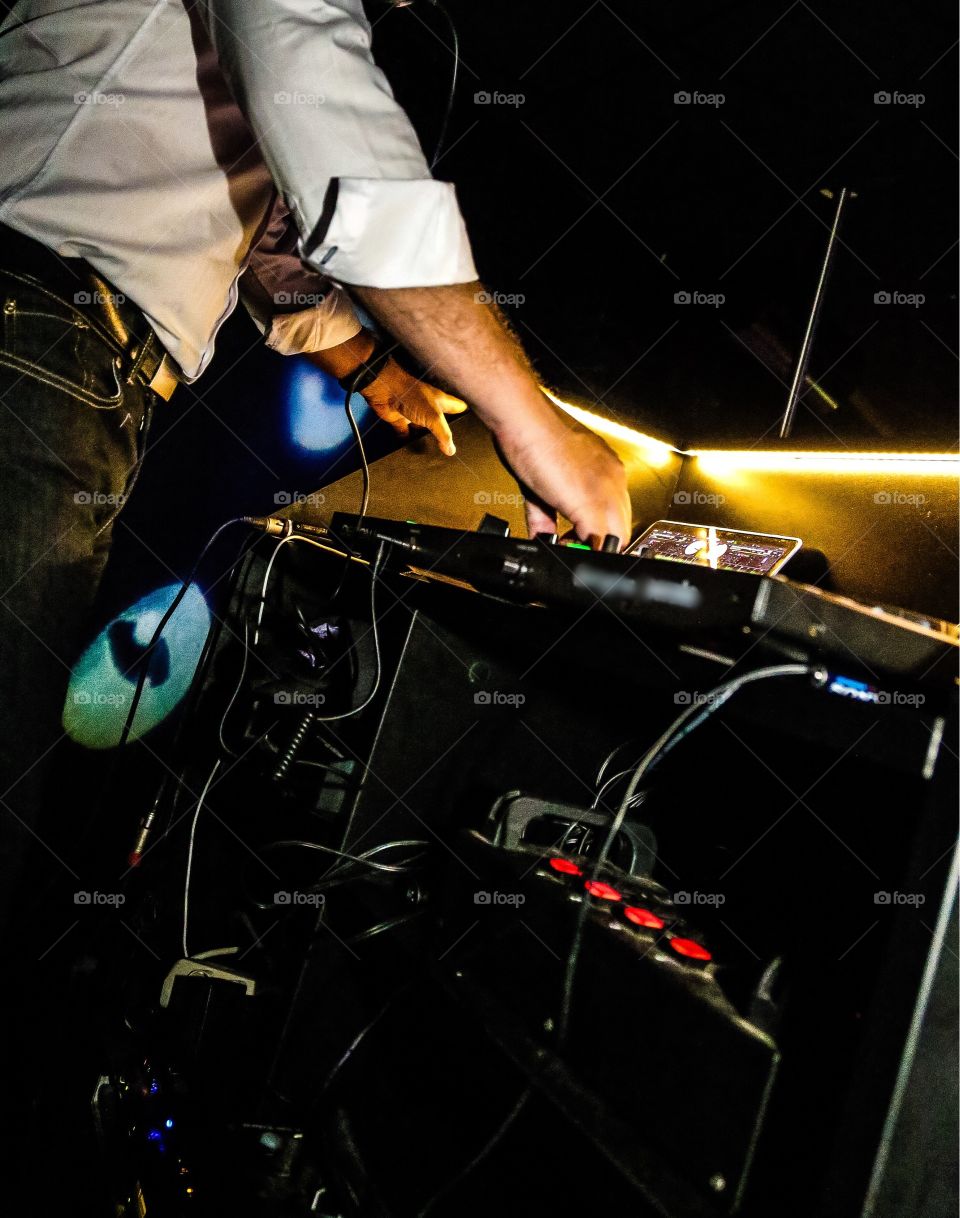 DJ playing music