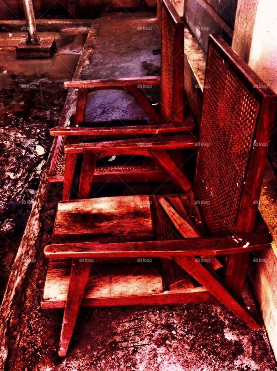 An HDR image of chairs