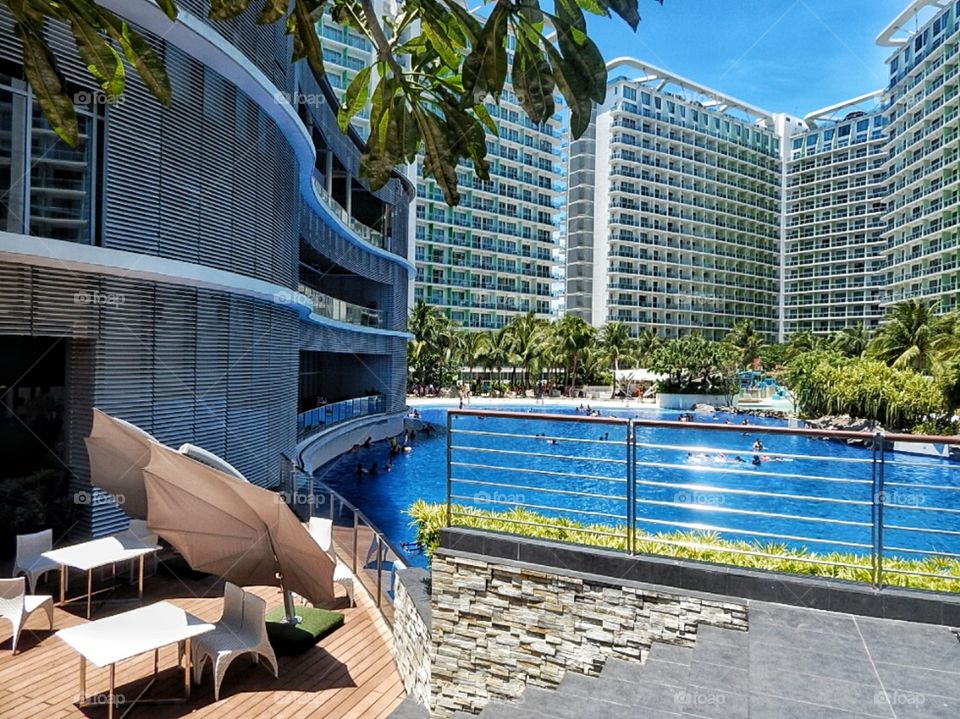 Man-made beaxh in the City