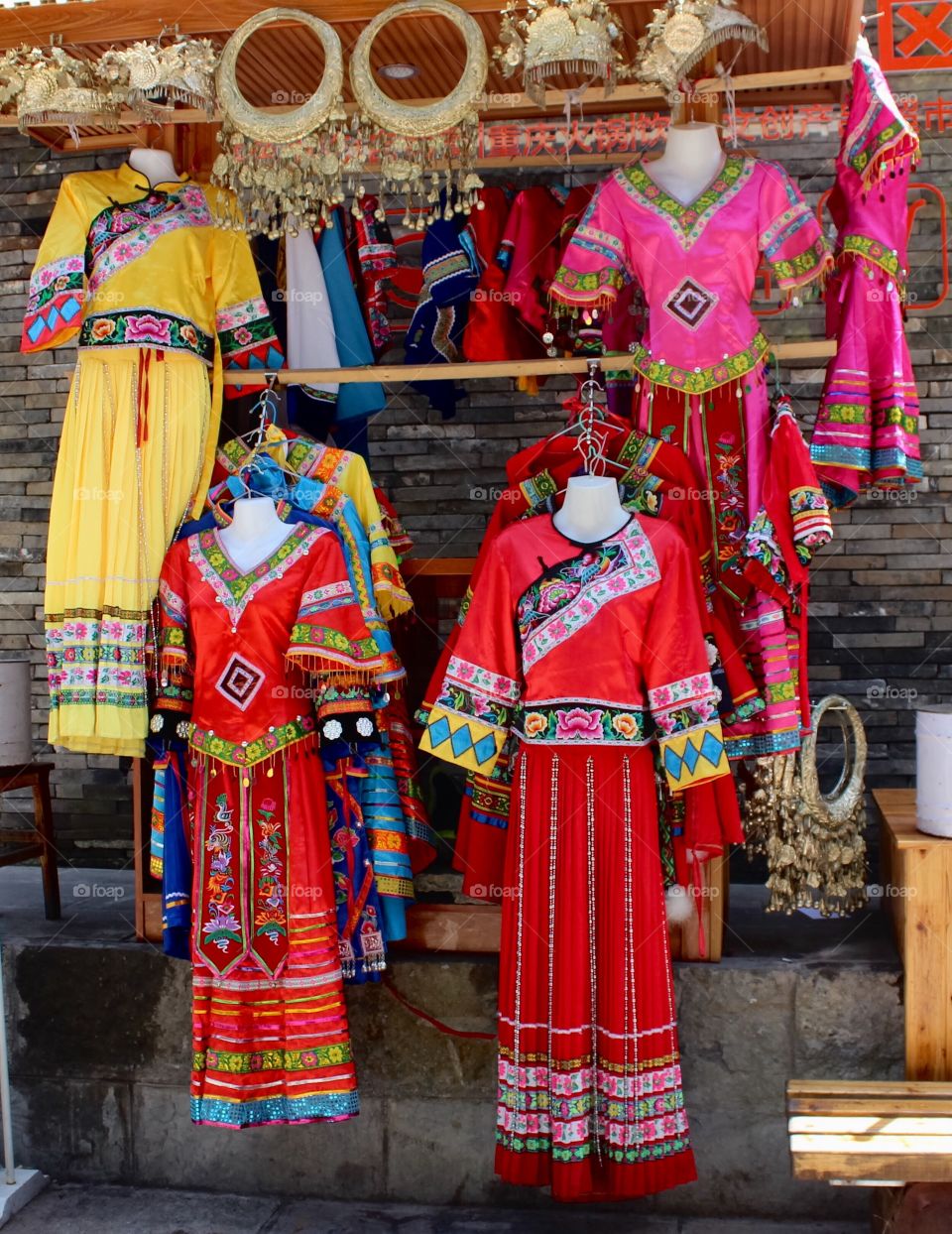 Colorful traditional dresses 