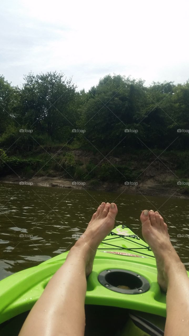 Kayaking the Racoon River in Iowa