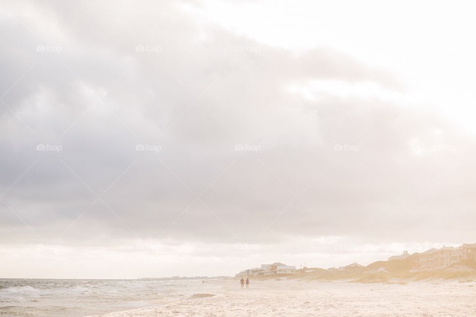 Sunset on beach