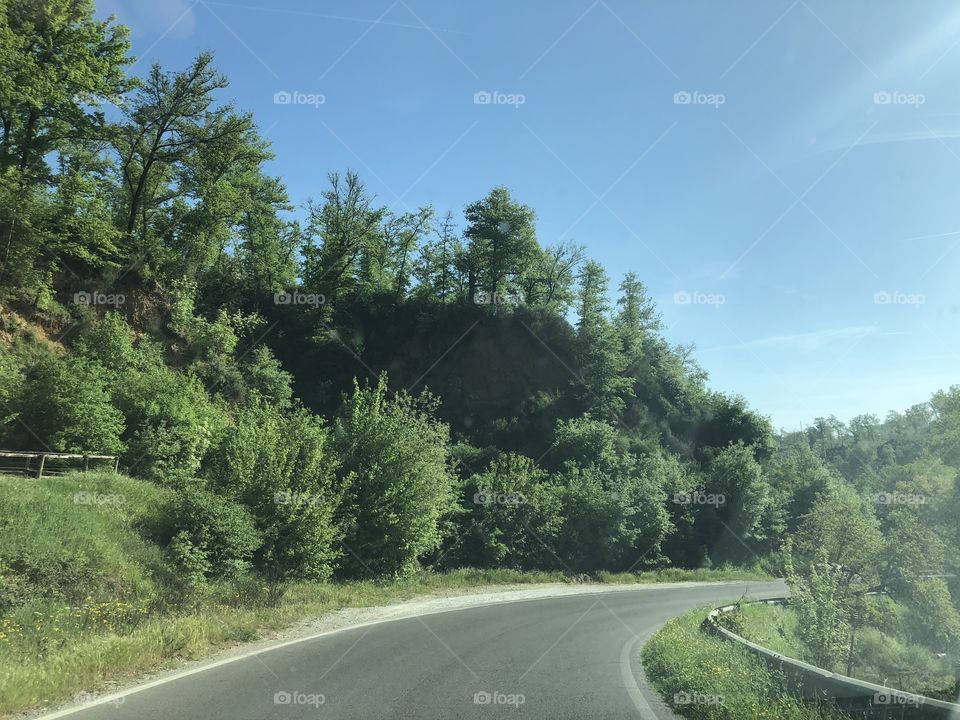 Driving in Tuscany 