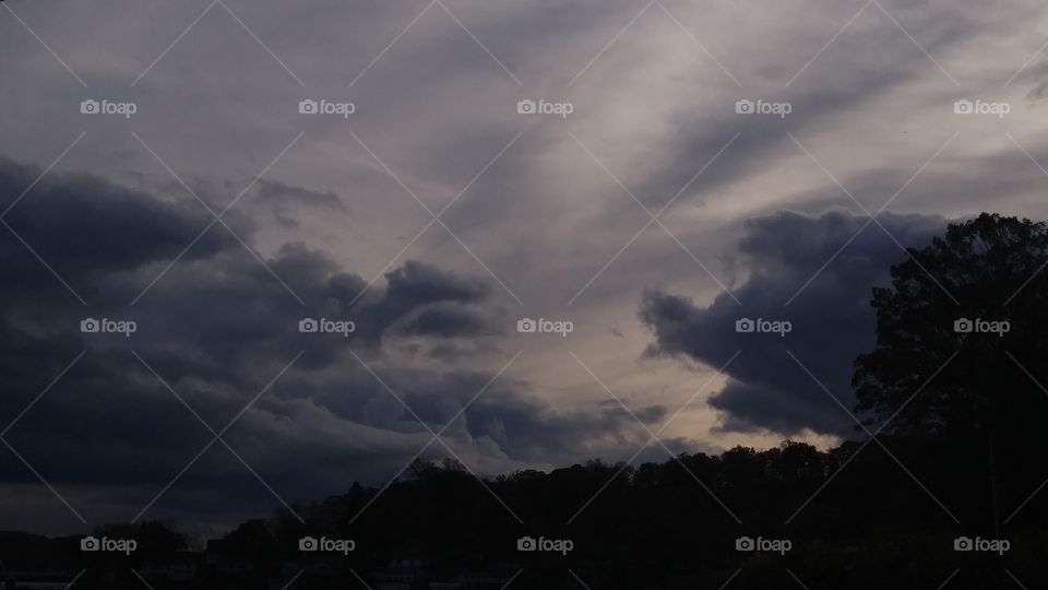 No Person, Storm, Sunset, Sky, Landscape