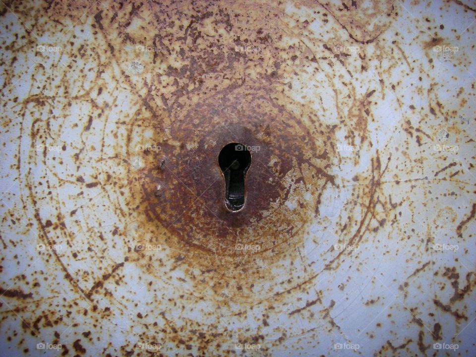Rusty keyhole