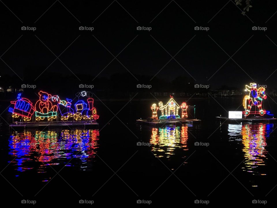 Tampa Riverwalk Holiday Lights