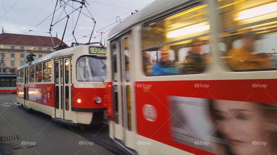 Trams in Prague