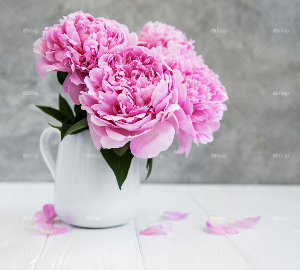 Pink peonies 