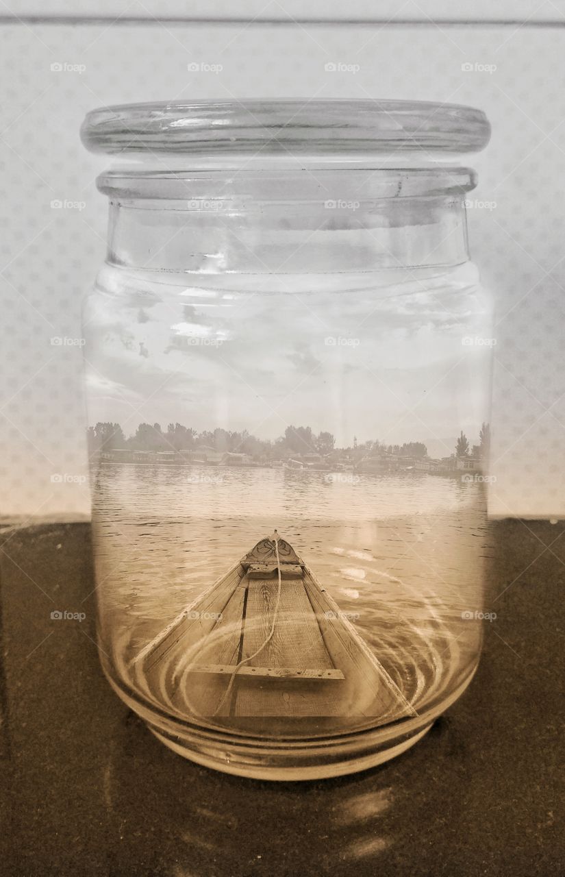 dal lake in a jar