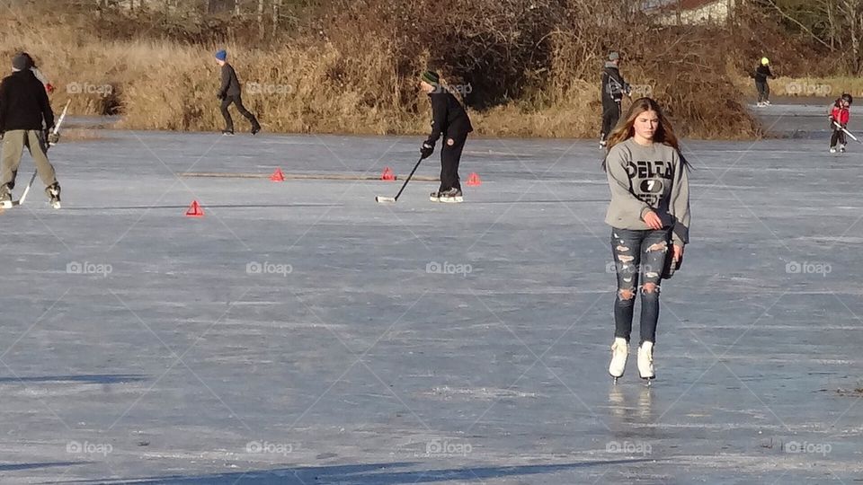 Skating on the Serpentine