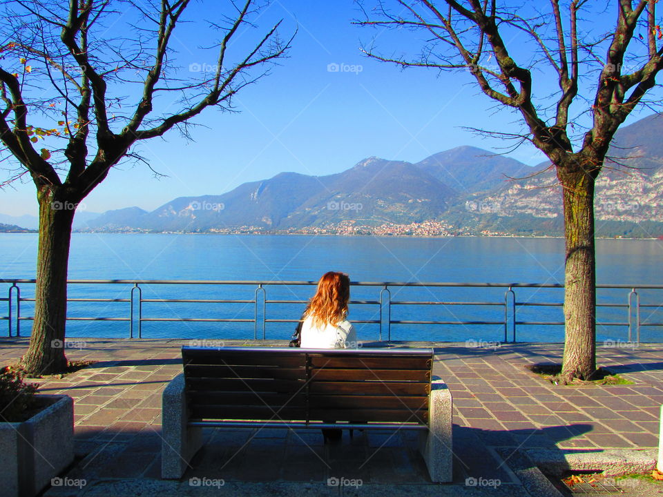 She is watching the infinite .....