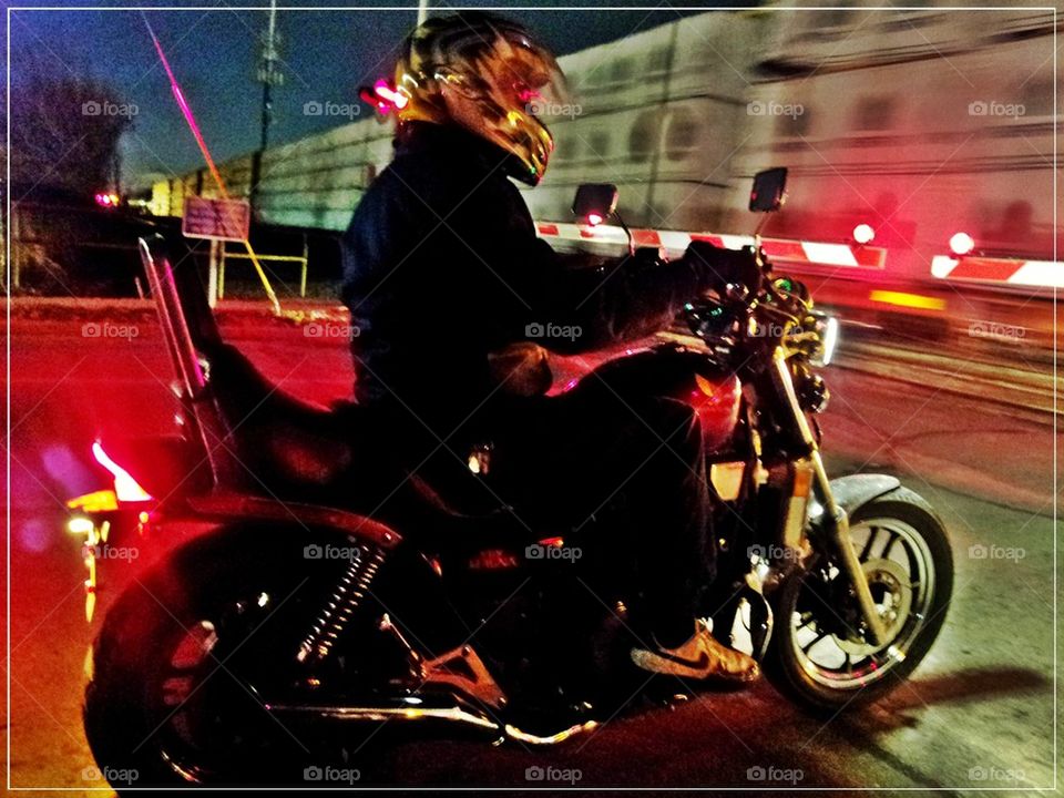 Waiting on the train