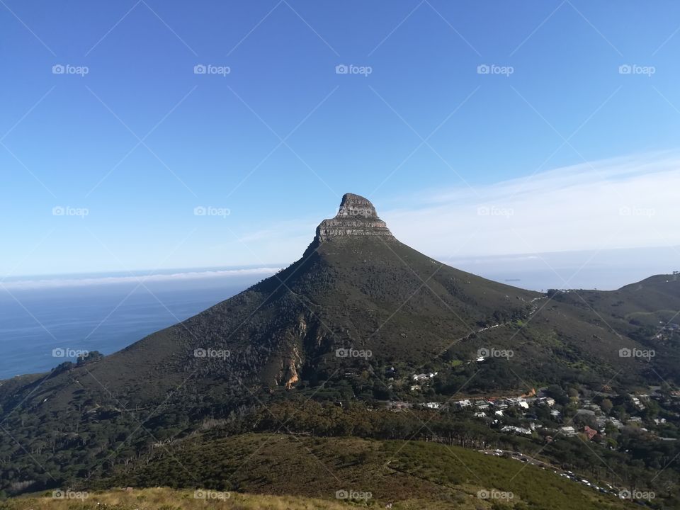 Lion's head and table mountain