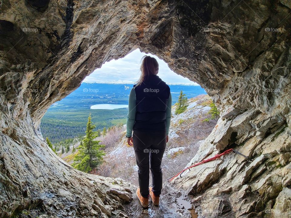 Cave views overlooking the vast Yukon