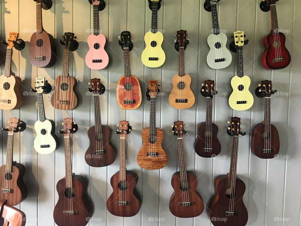 Guitars and ukuleles in Hawaii