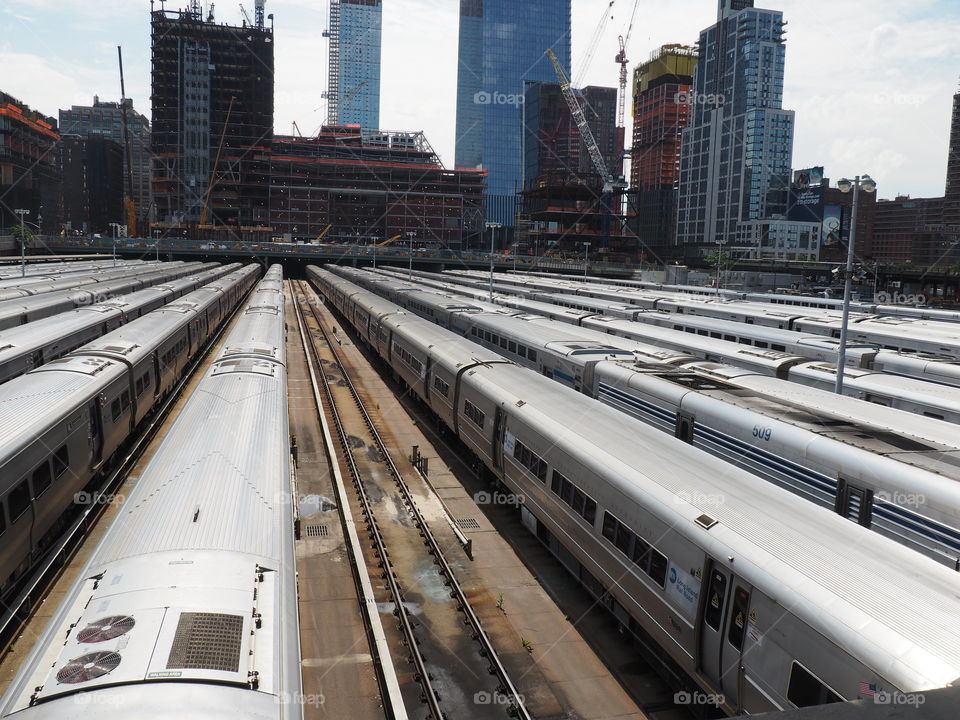 Trains in New York, USA
