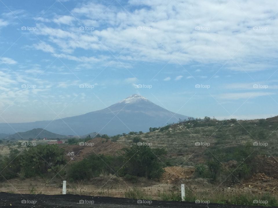 Popocateptl. The Popocateptl volcano in Mexico