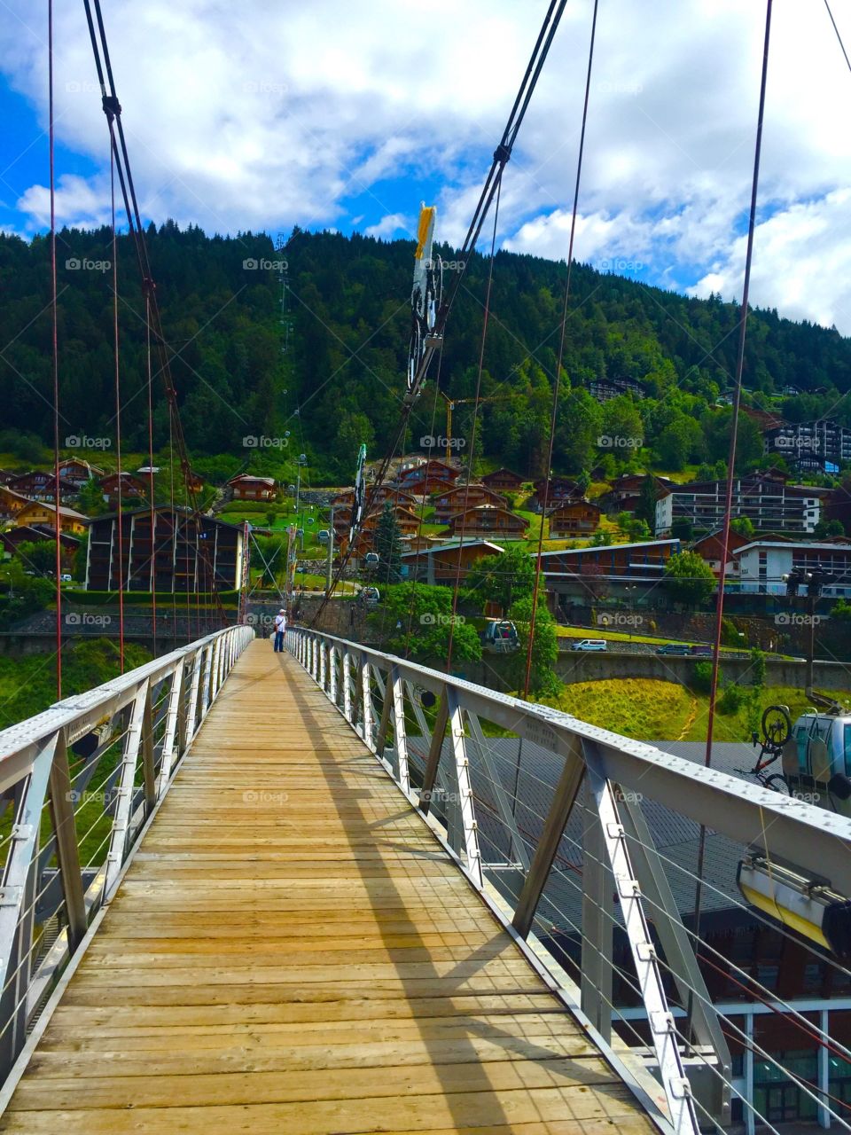 Bridge in central Morzine