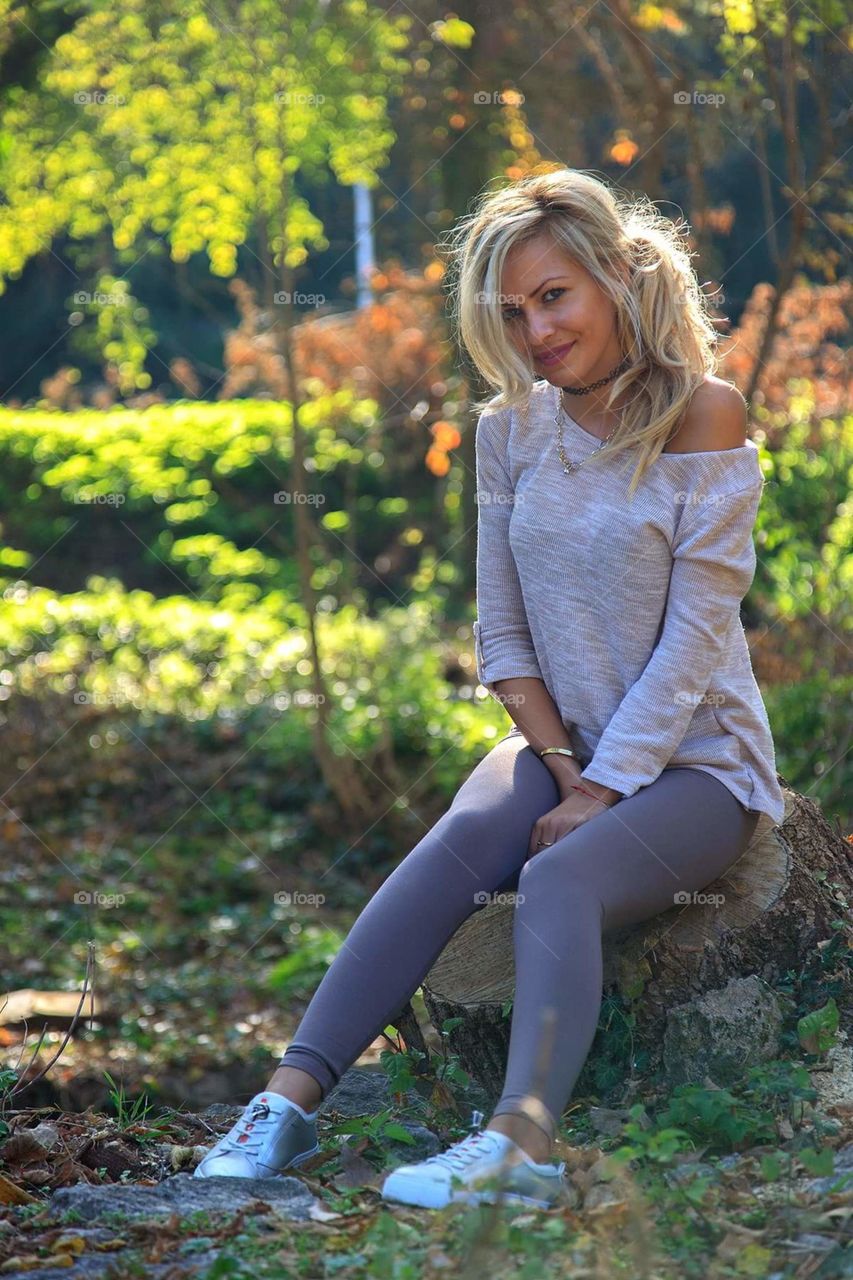 Nature, Fall, Outdoors, Park, Woman