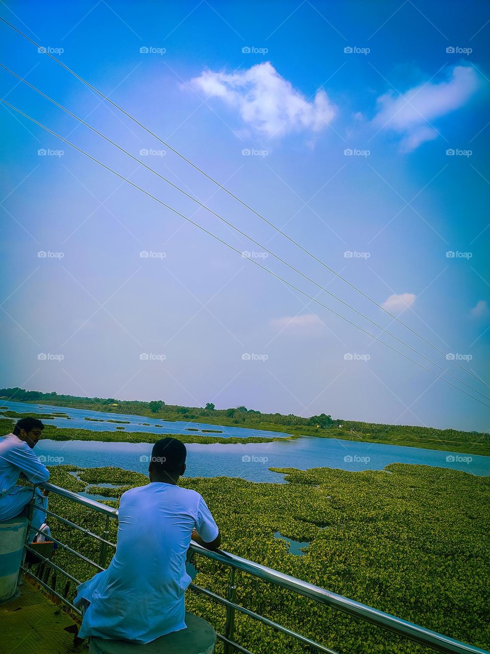 a beautiful lake view