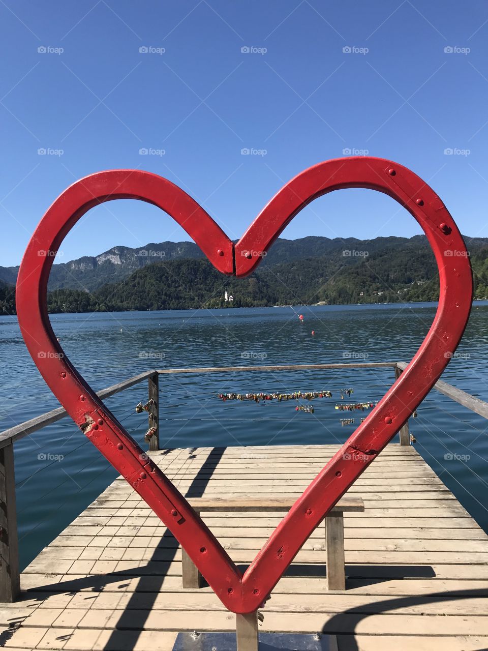 Big Heart in the Bled Lake 