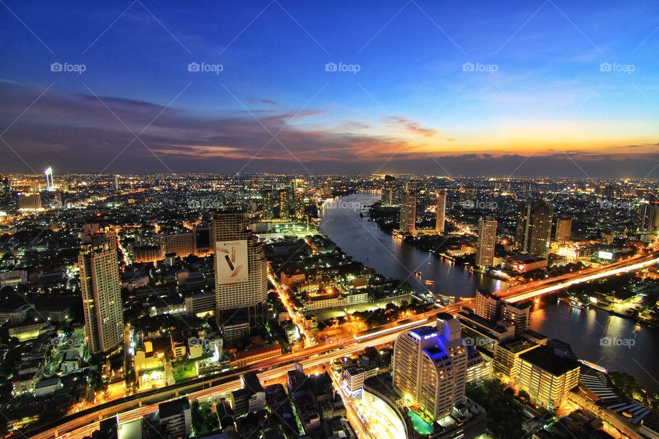 topview of Bangkok
