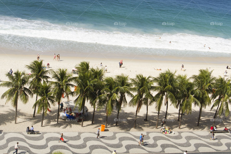 Copacabana Beach in Rio de Janeiro.