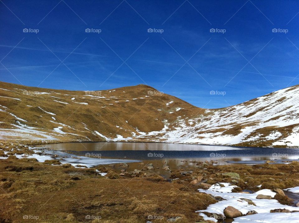 Mountain lake in Nockberge National Park, Austria