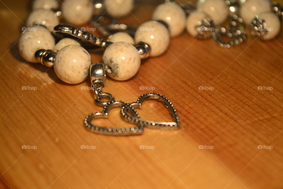 Bracelet with Stones and hearts 