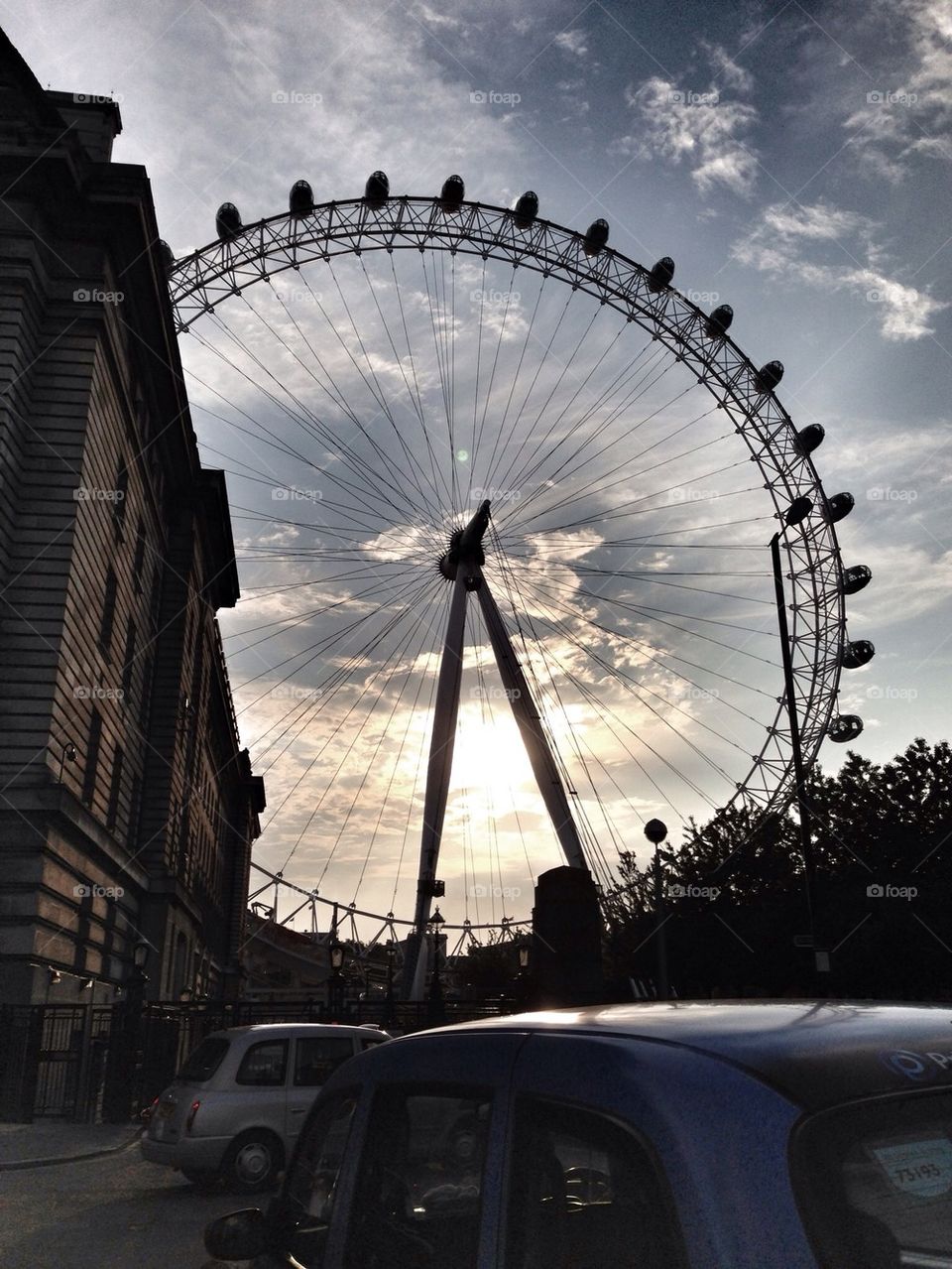 And evening in London by the eye.