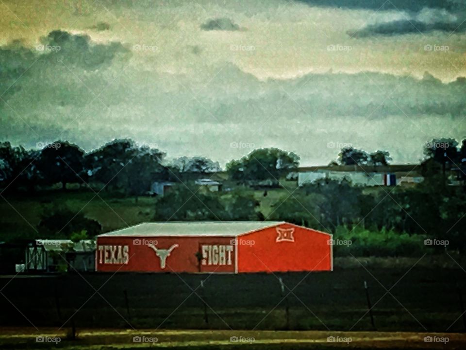Texas Longhorn's barn 