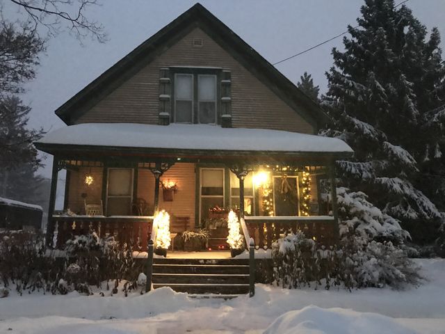My home in the snow 
