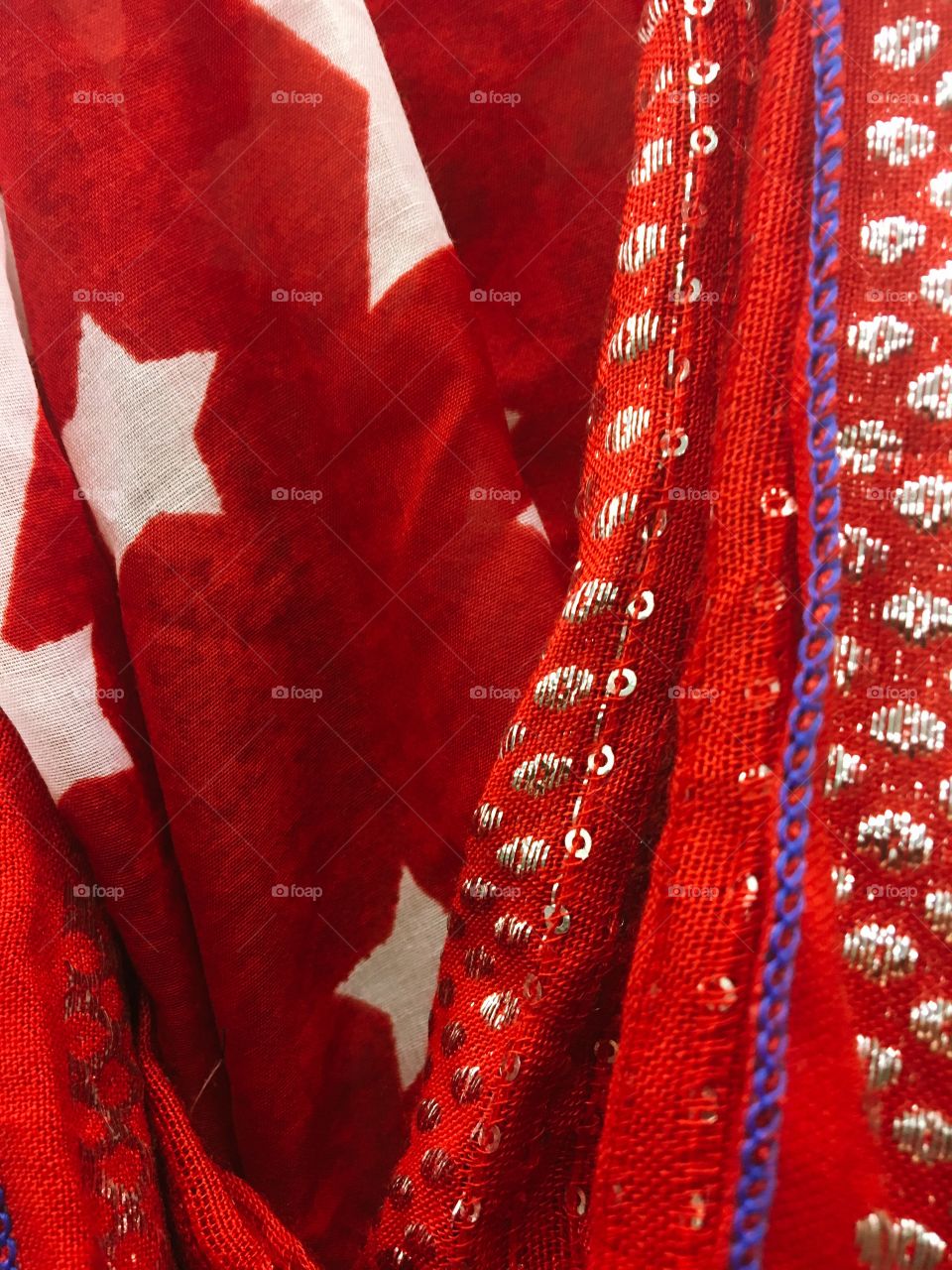 Red and white stars