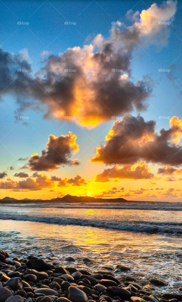 Sunset at the beach