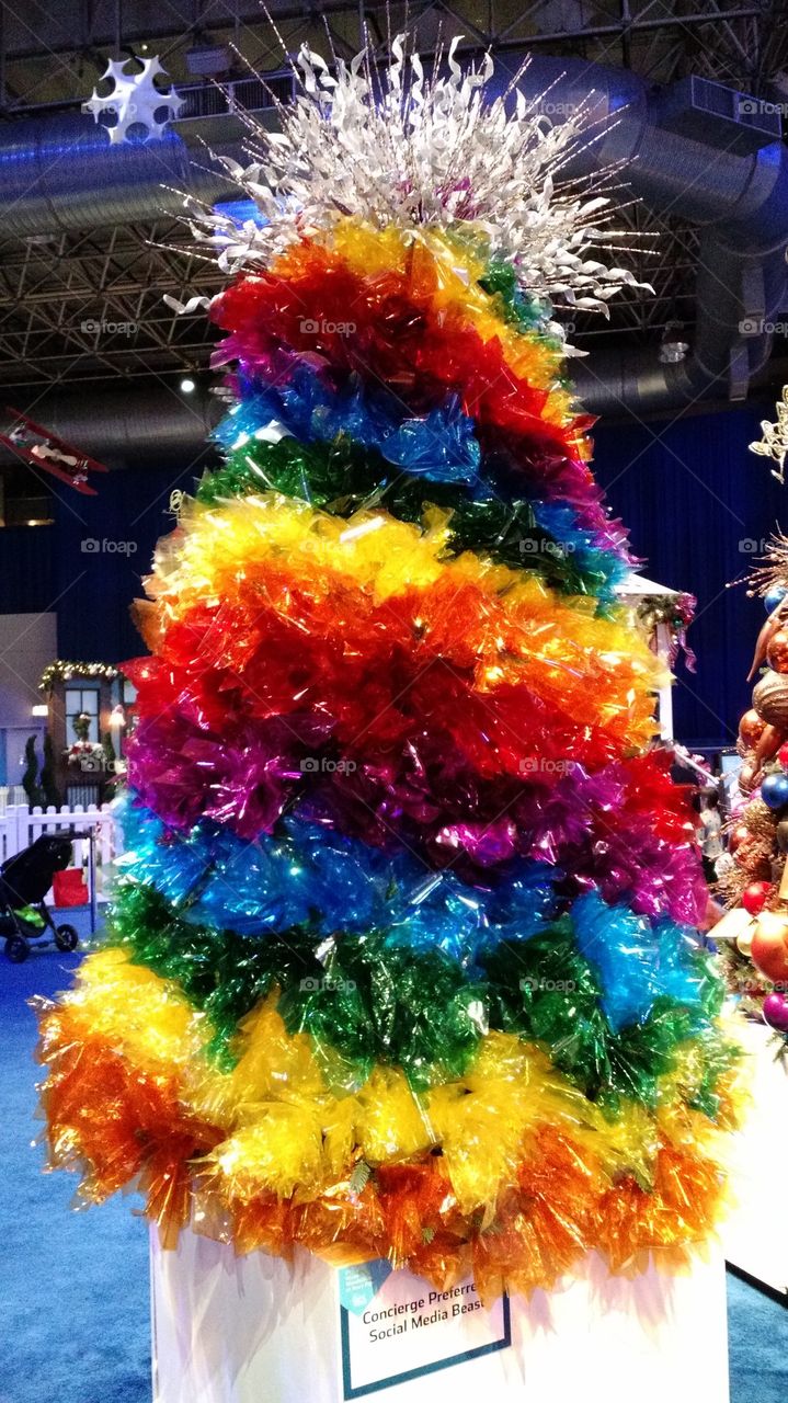 rainbow Christmas tree