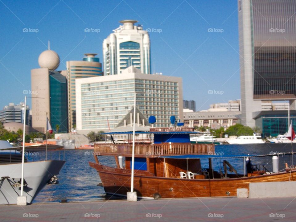 Dubai dhow boat 