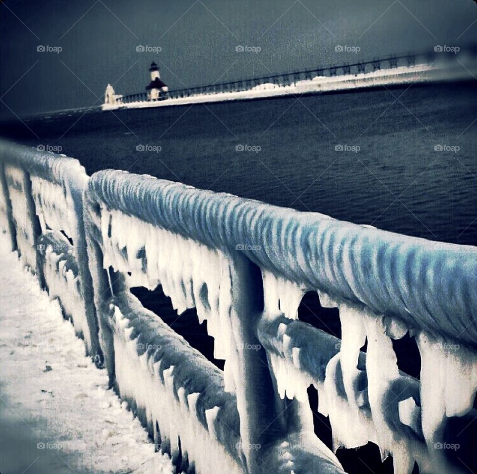 Beautiful Frozen Pier
