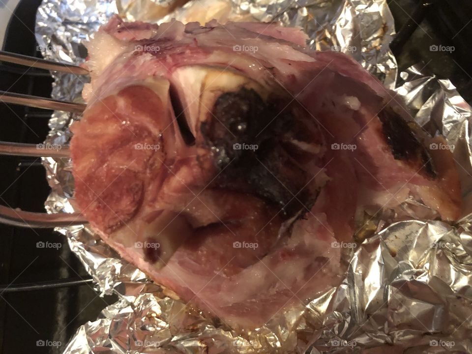 A delicious baked ham for Easter